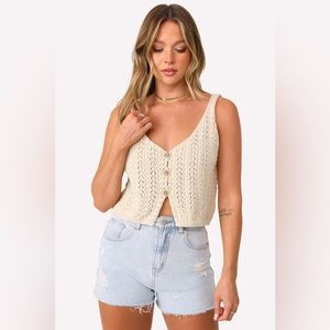 GIADA CROCHET TANK TOP